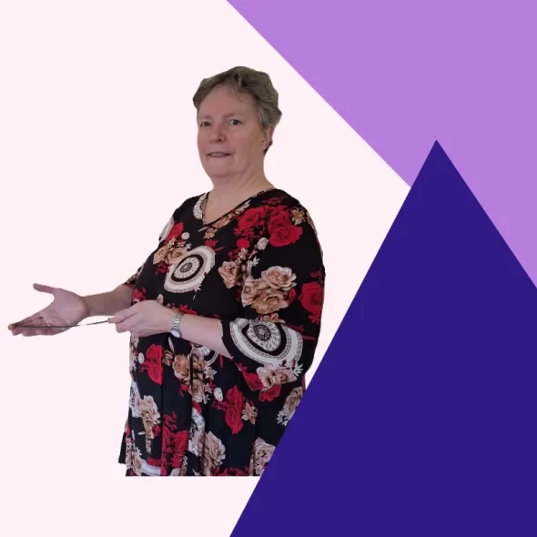 Linda staat hier met haar biotensor